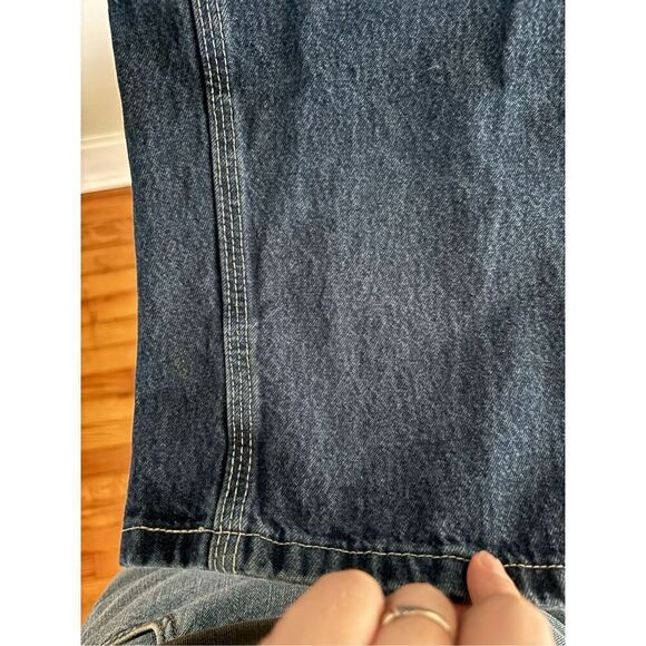 Men's Carhartt Dungaree Fit Jeans Size 44x32 100% Cotton Work Jeans - Picture 6 of 7